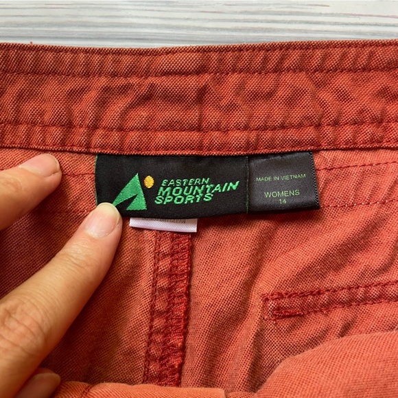 Eastern Mountain Sports Cropped Burnt Orange Outdoor Capri Pants size 14 - Picture 10 of 10